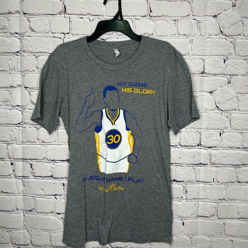 Steph Curry In Jesus Name I Play T-Shirt